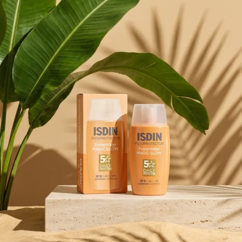 ISDIN Fusion Water Magic Glow studio photo