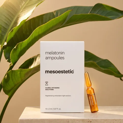 MESOESTETIC Melatonin ampoules studio photo