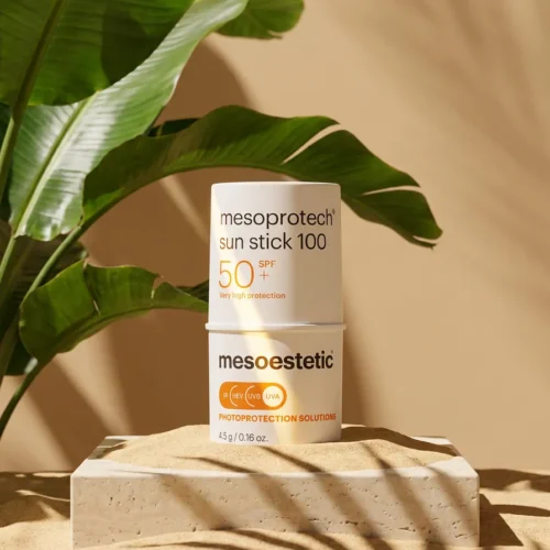 MESOESTETIC Mesoprotech sun stick 100 SPF 50+ studio photo